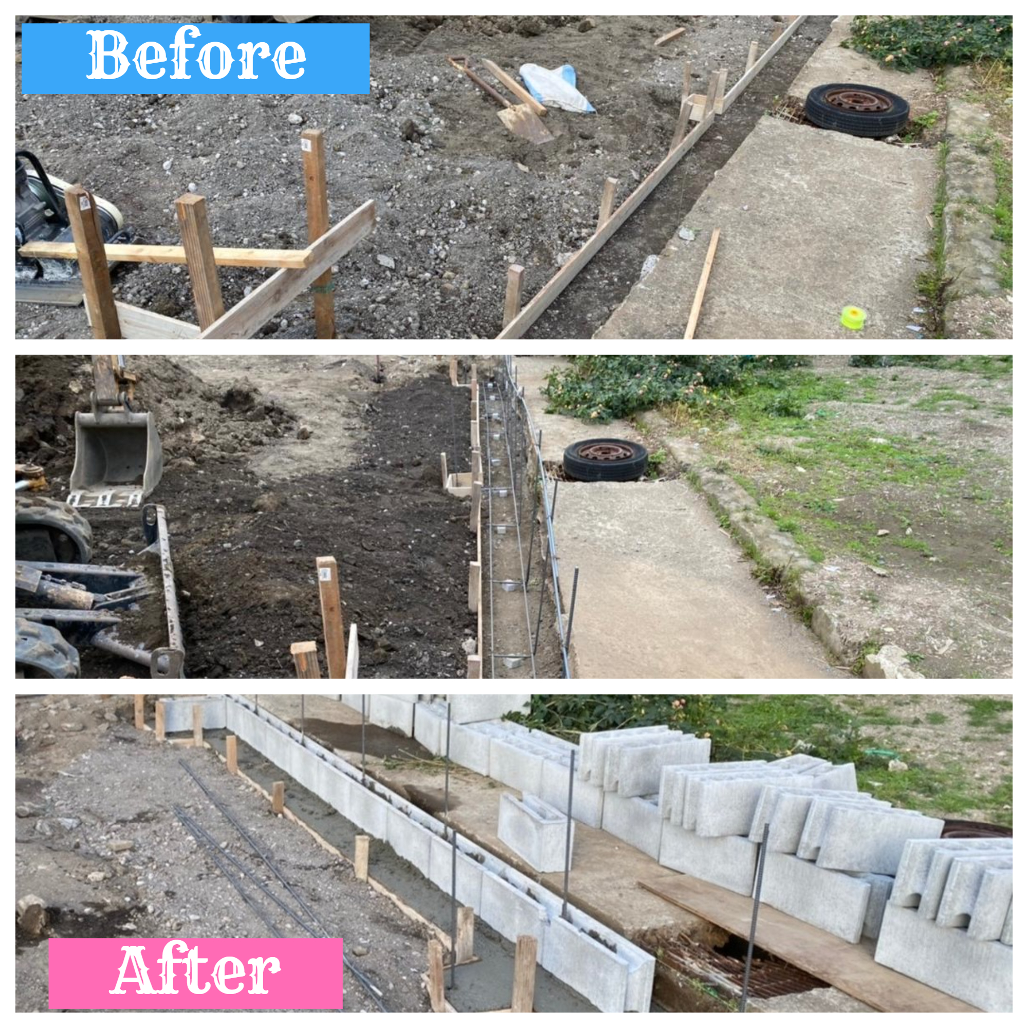 ブロック工事🛠👷🛠