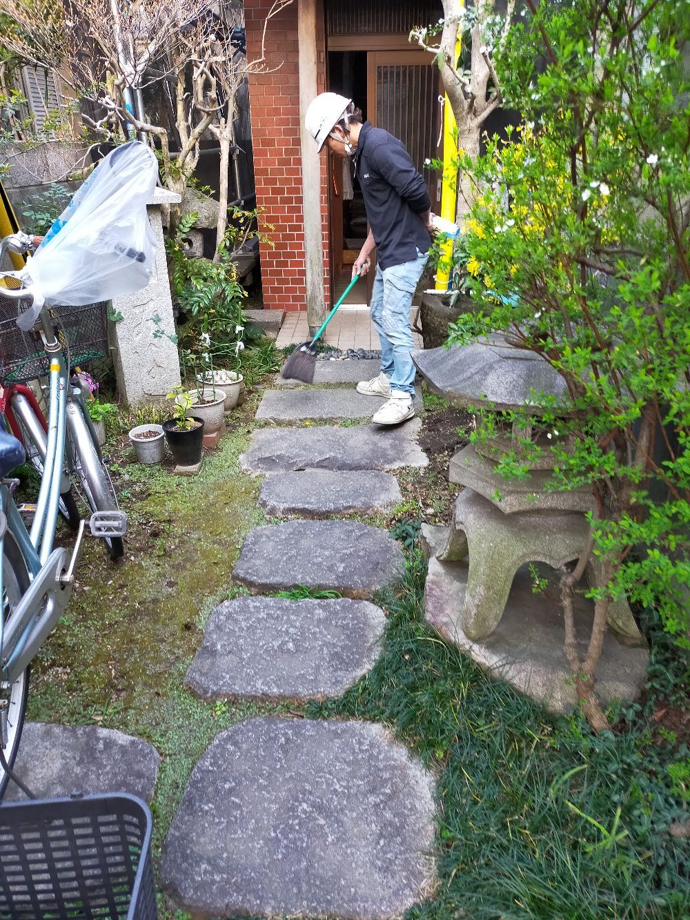 八王子市にて仮設工事