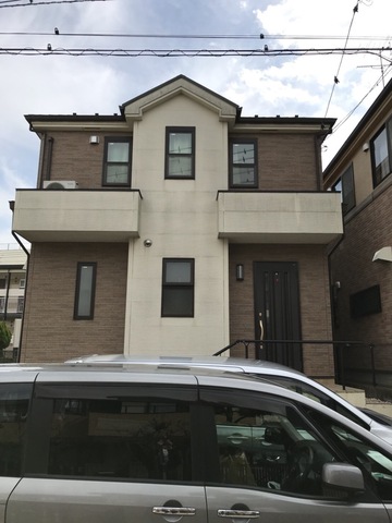 港北区にて塗装仮設工事完了