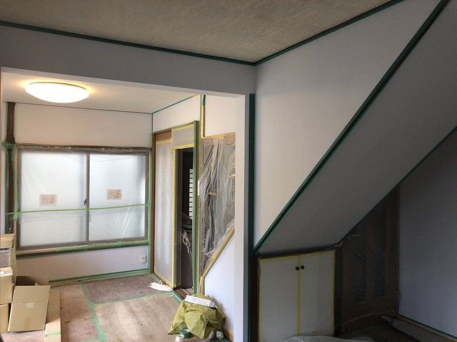 多摩区生田内装塗装工事