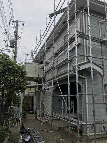 町田にて塗装架設工事完了