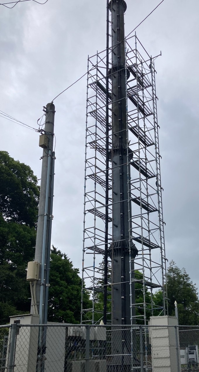 【足場】茨城県坂東市矢作字中内にて仮設工事