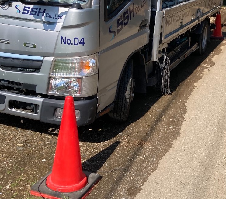 【足場】茨城県坂東市岩井字庚申塚にて仮設工事