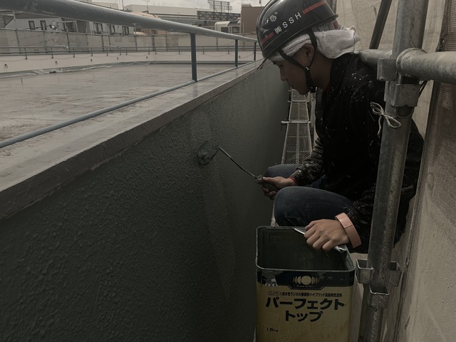 港北アパート塗装工事③