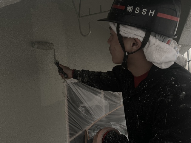 港北アパート塗装工事③