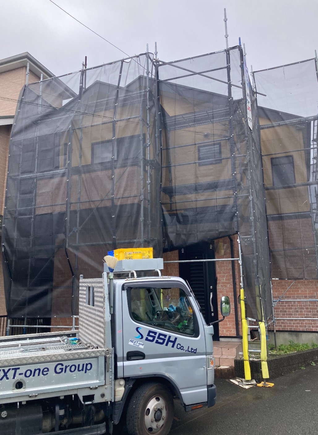 【足場】厚木市三田にて仮設工事