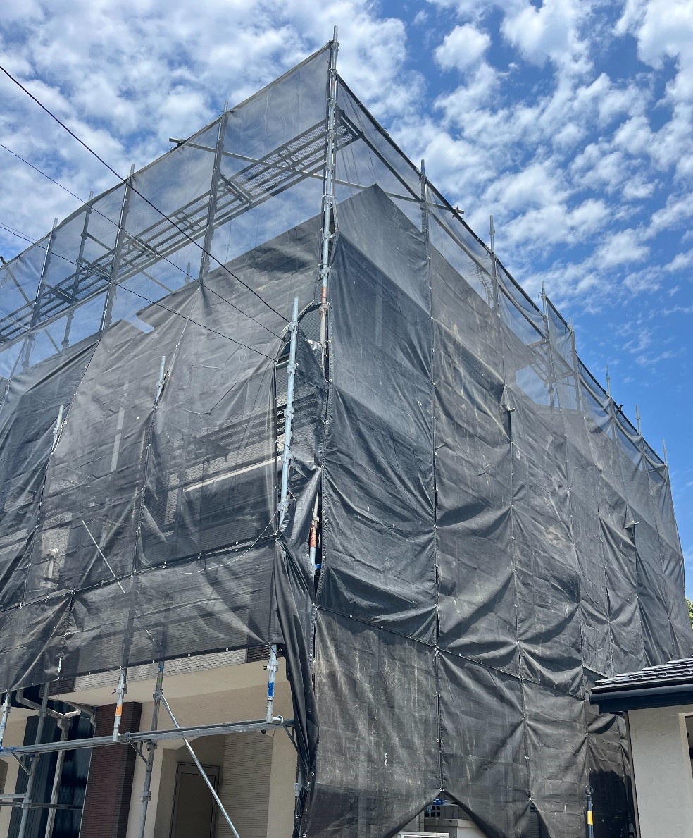 【足場】横浜市南区睦町にて仮設工事