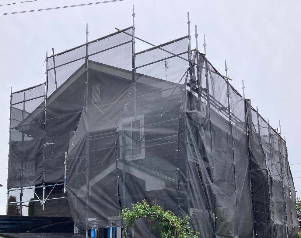 【足場】厚木市温水にて仮設工事