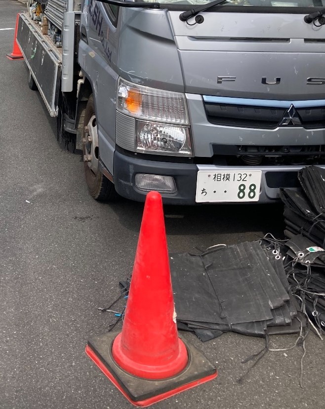 【足場】厚木市温水にて仮設工事