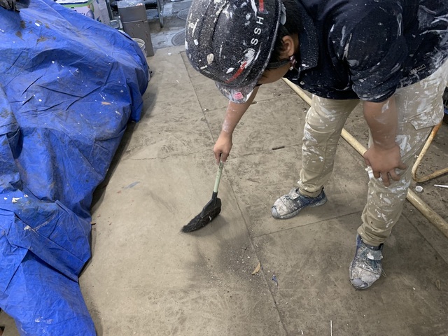 高等学校塗装工事⑧