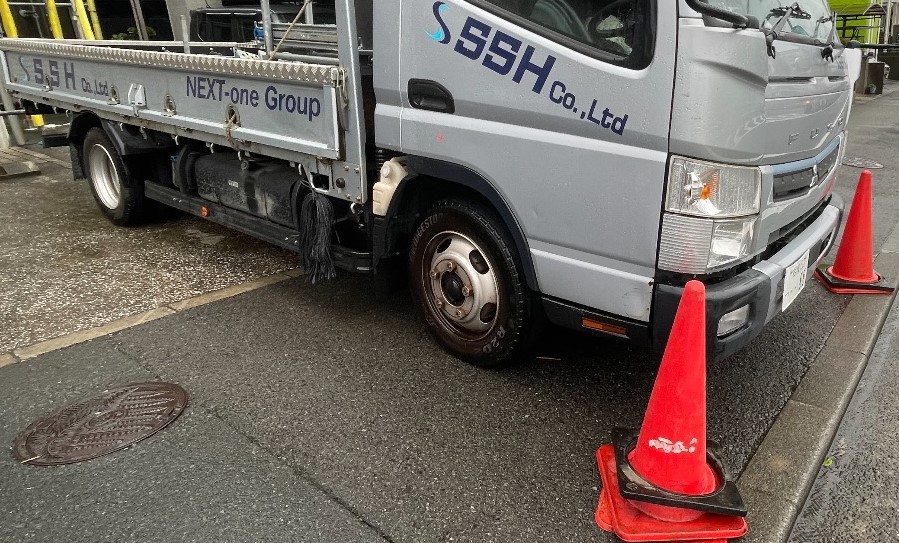 【足場】藤沢市並木台にて仮設工事