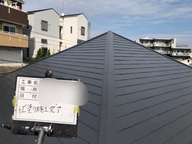 磯子にて屋根塗装工事