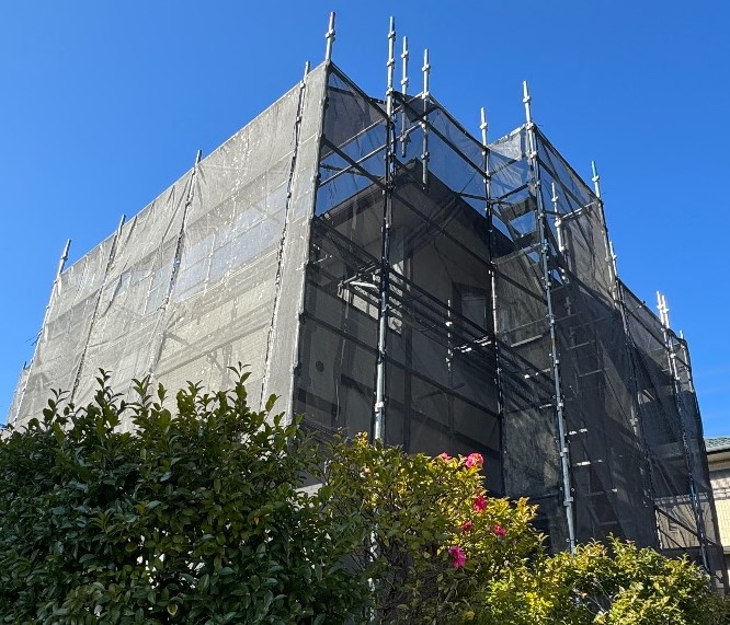 【足場】町田市真光寺にて仮設工事