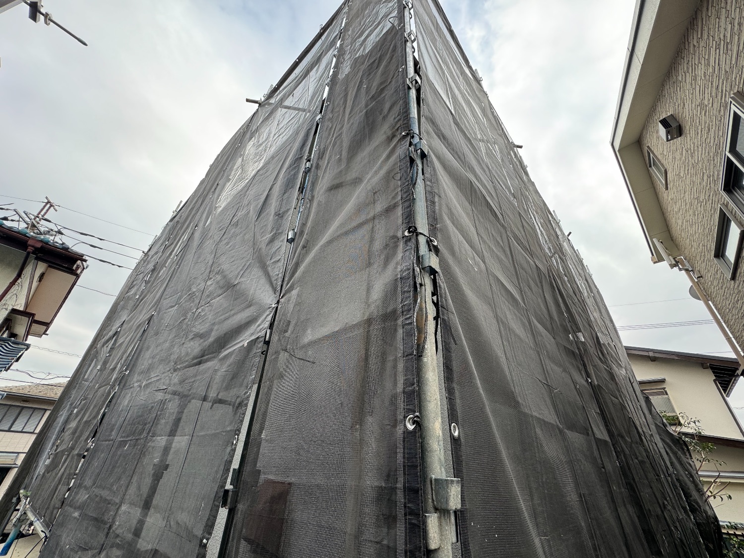 【足場】小金井市東町にて仮設工事