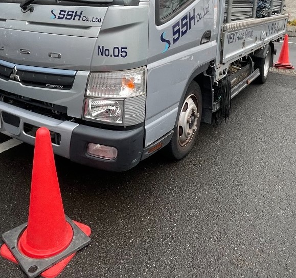 【足場】小田原市中村原にて仮設工事