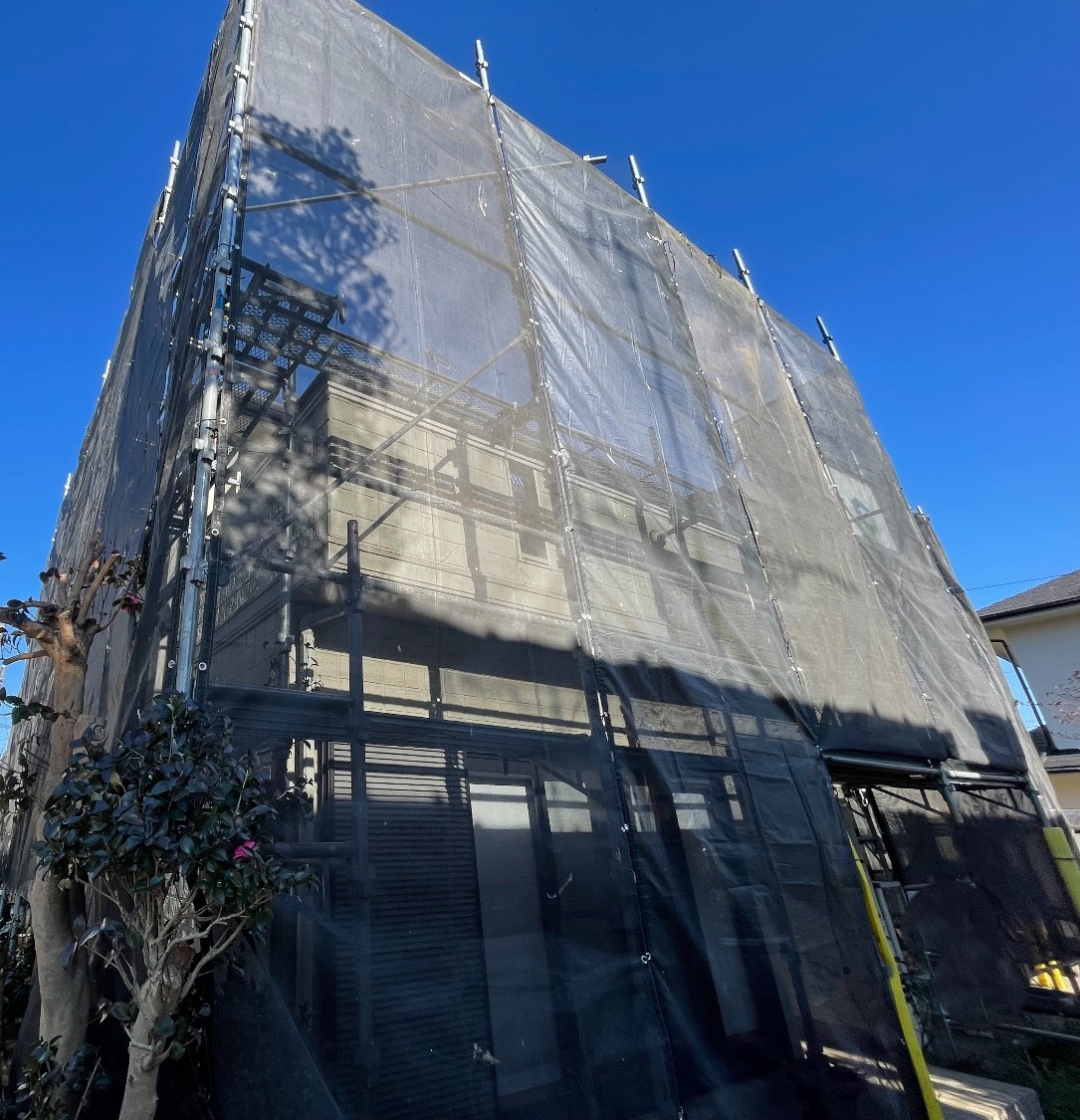 【足場】八王子市川口町にて仮設工事