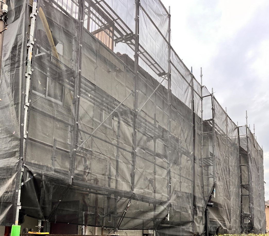 【足場】東京都板橋区前野町にて仮設工事