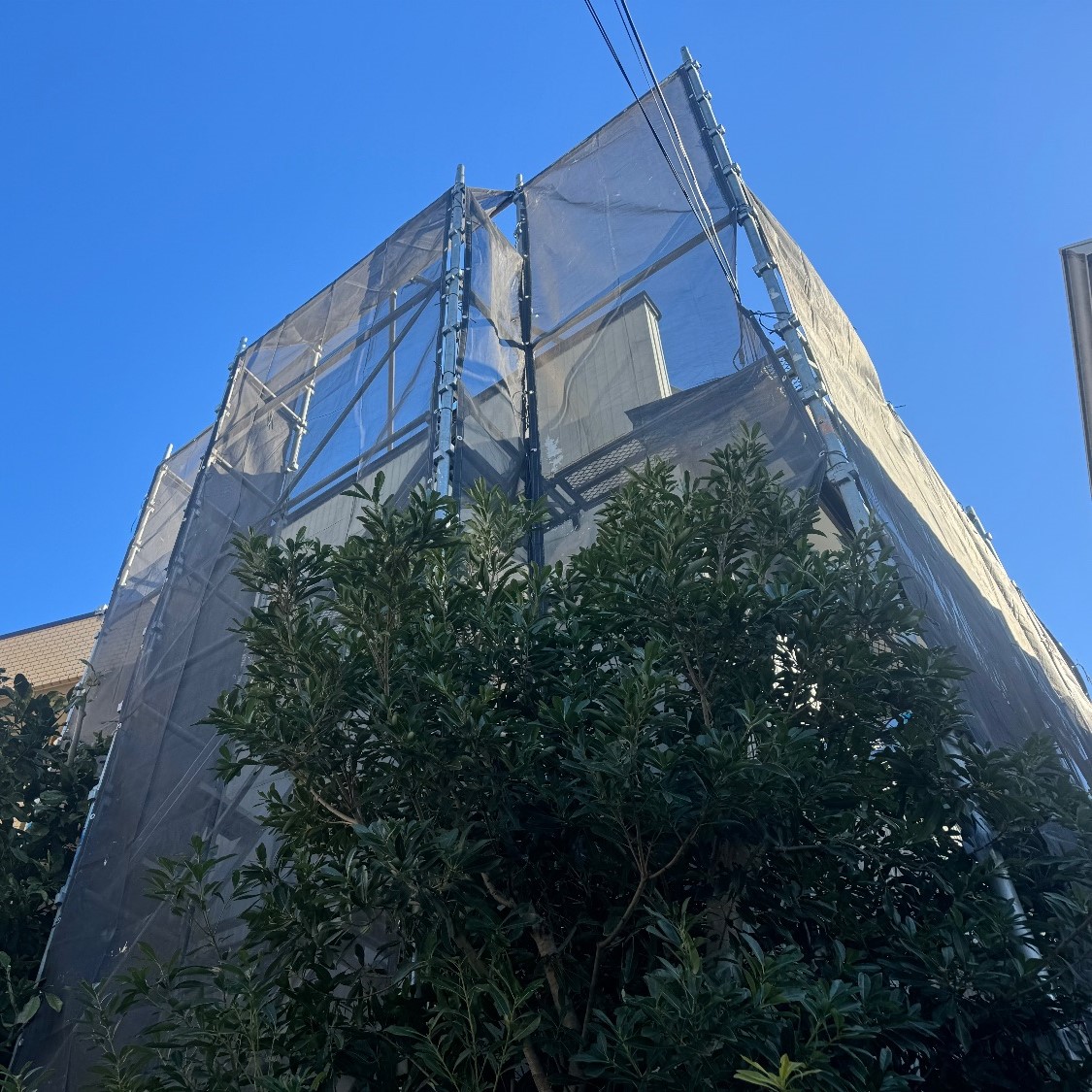 【足場】茅ヶ崎市香川にて仮設工事