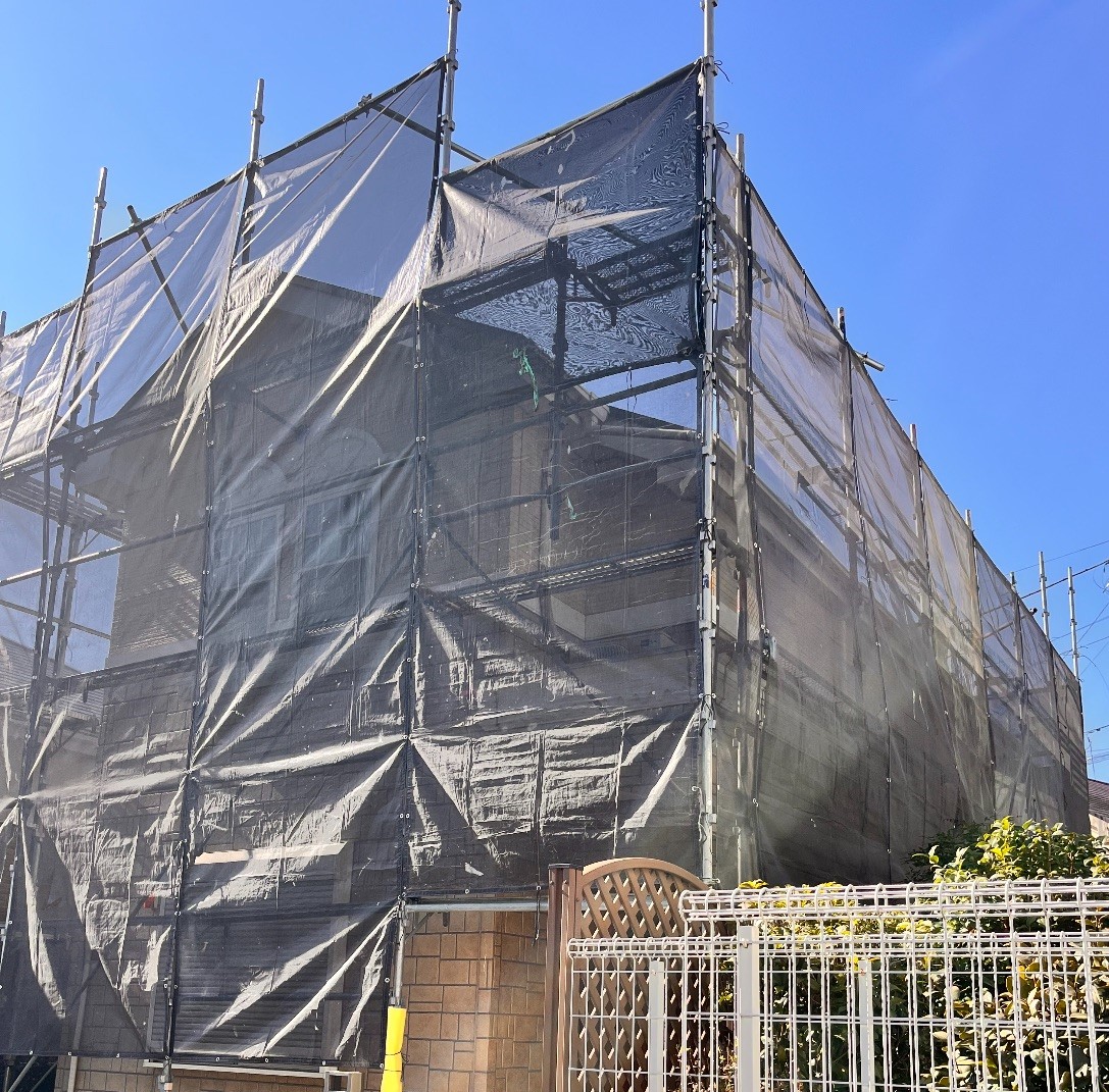 【足場】横浜市都筑区川和町にて仮設工事