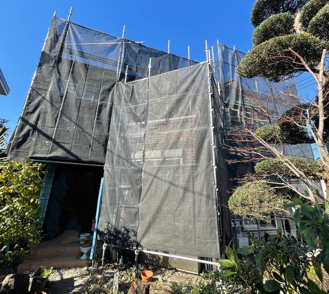 【足場】青葉区奈良町にて仮設工事