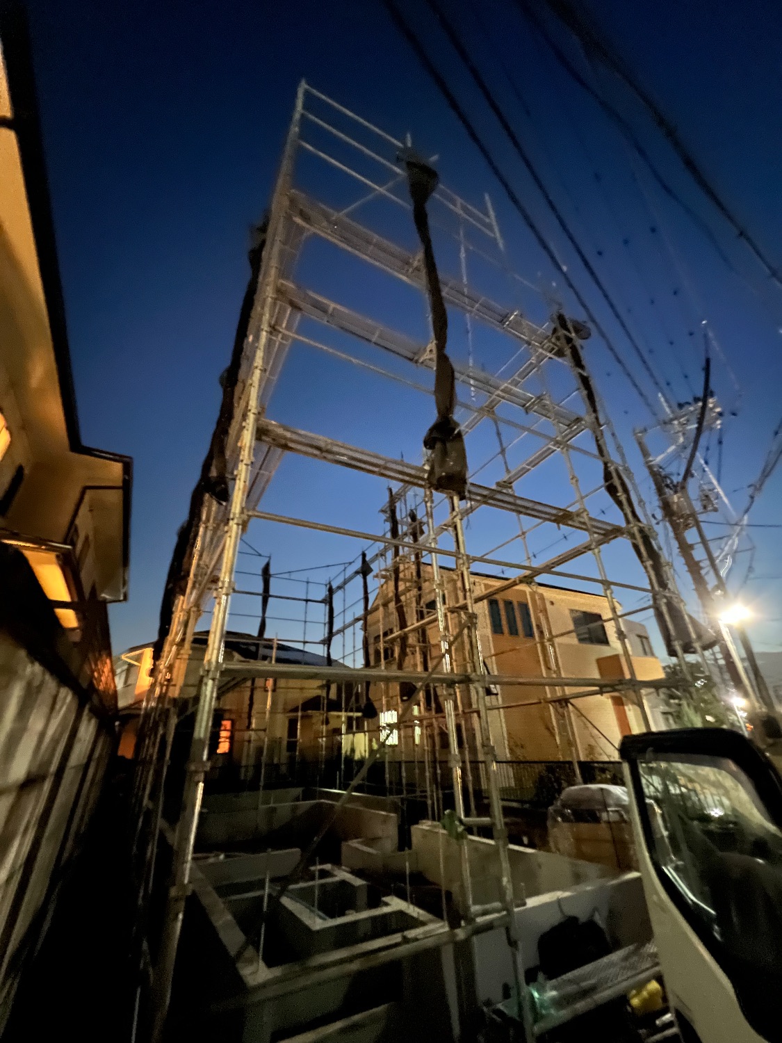 【足場】世田谷区喜多見にて仮設工事