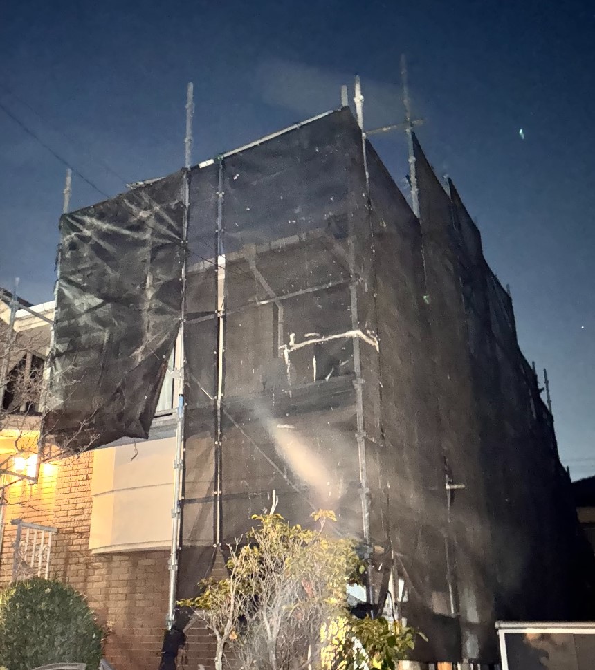 【足場】杉並区善福寺にて仮設工事