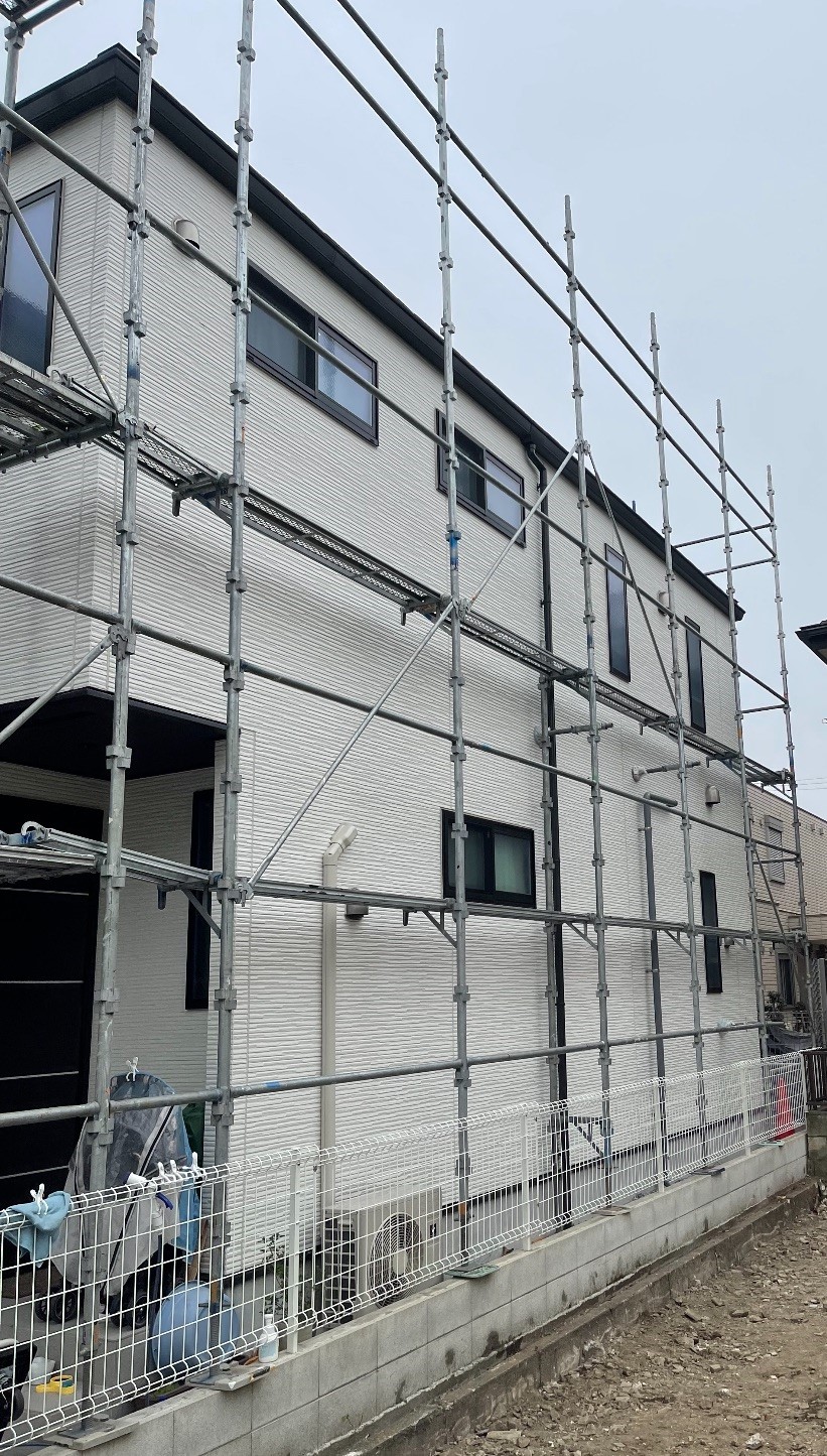 【足場】江戸川区西瑞江にて仮設工事
