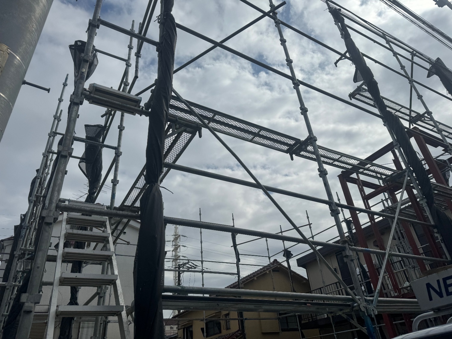 【足場】杉並区高円寺北にて仮設工事