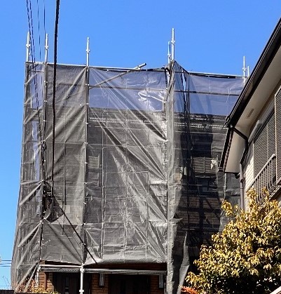 【足場】青葉区みたけ台にて仮設工事