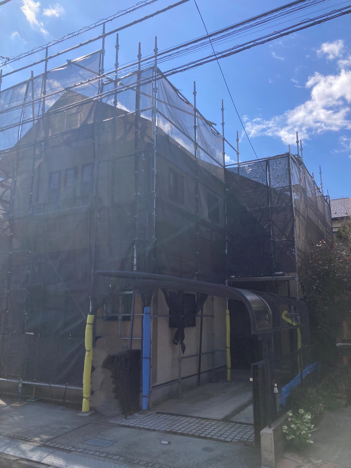 【足場】練馬区大泉町にて仮設工事