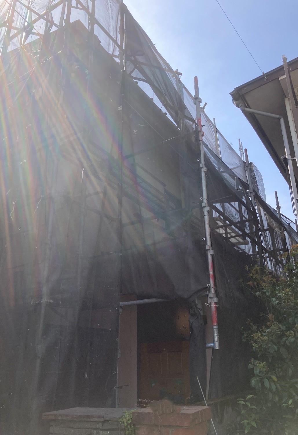 【足場】世田谷区宮坂にて仮設工事