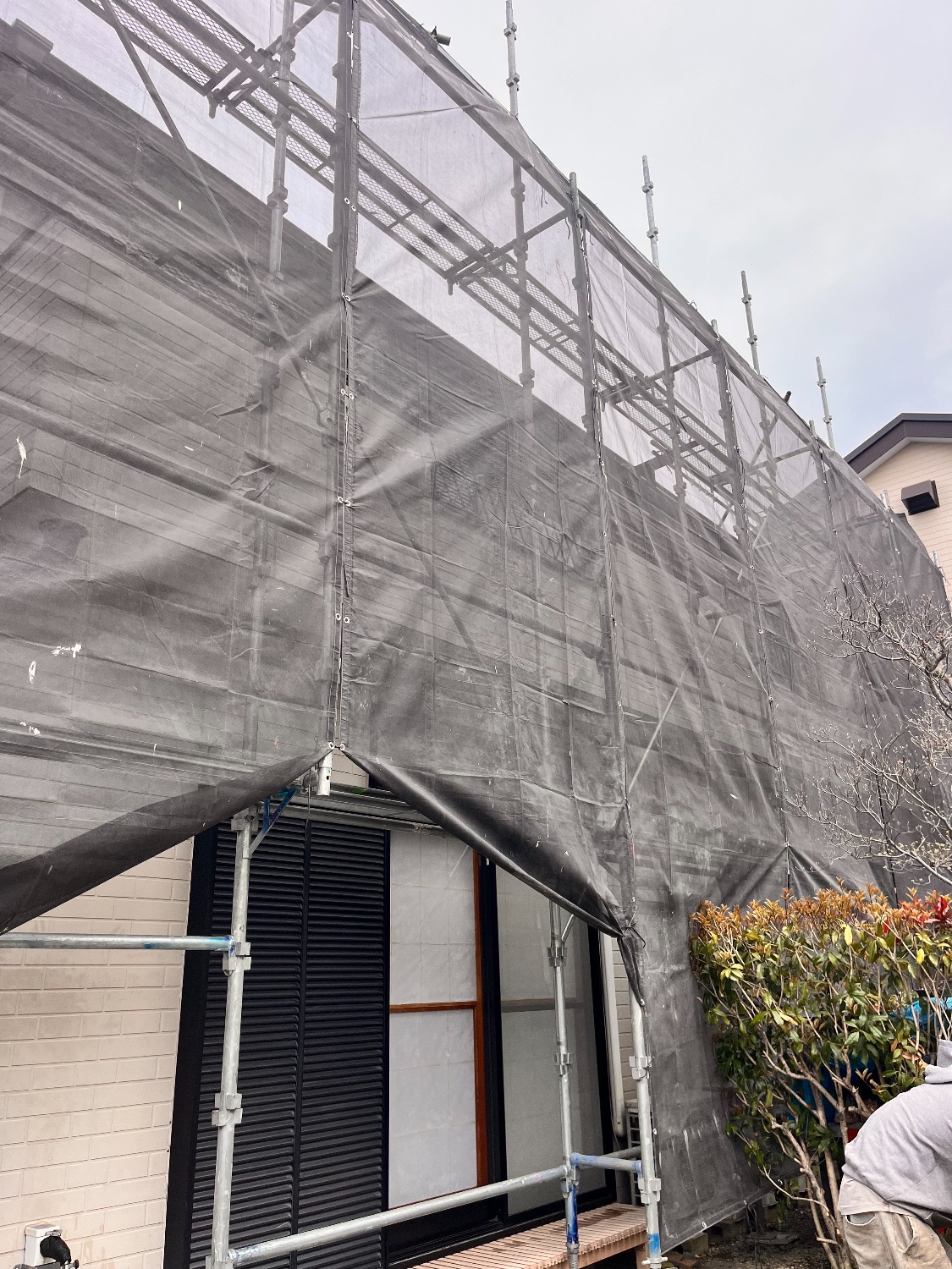 【足場】相模原市緑区相原にて仮設工事