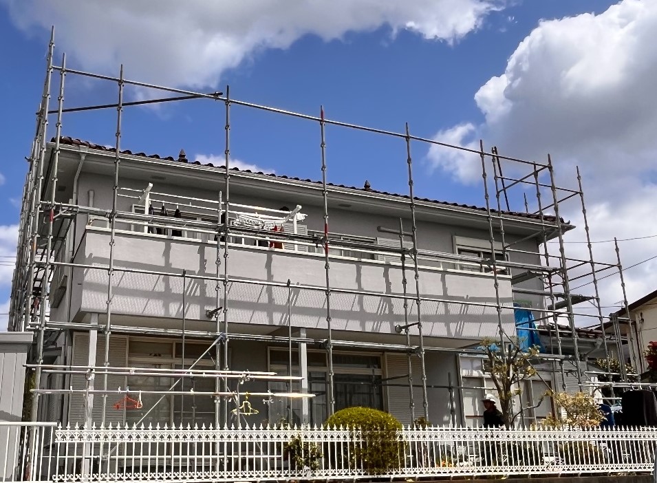 【足場】相模原市緑区下九沢にて仮設工事