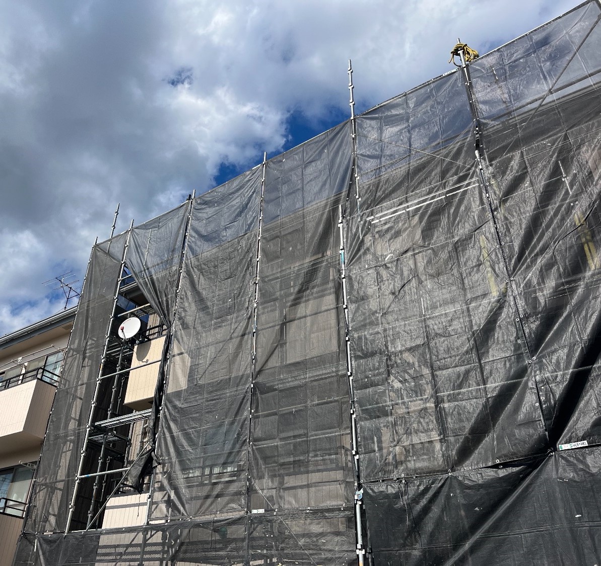 【足場】相模原市南区当麻にて仮設工事