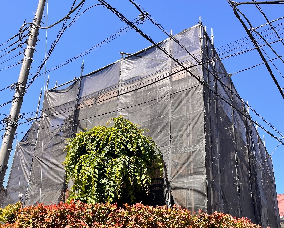 【足場】世田谷区上馬にて仮設工事