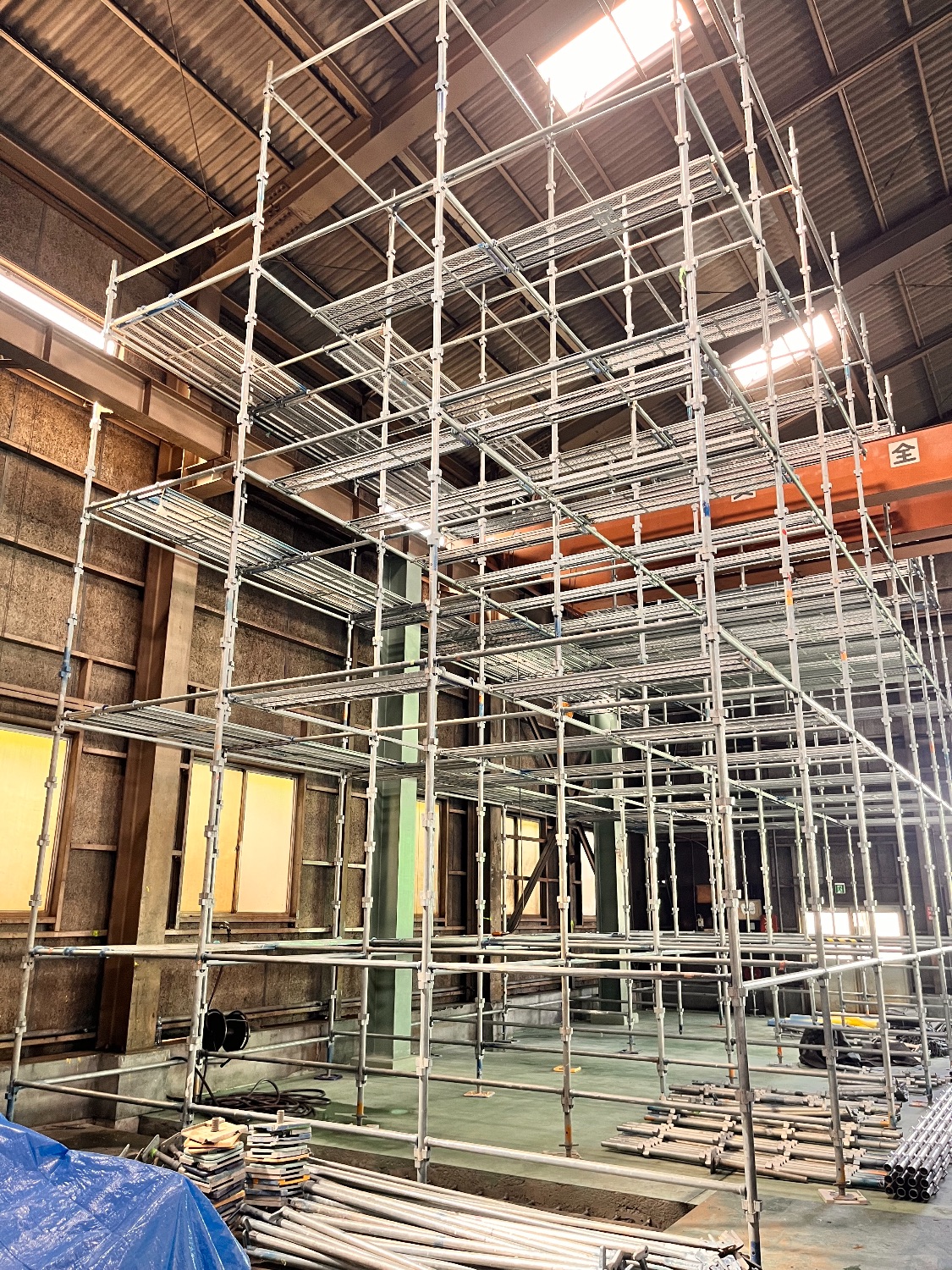 【足場】綾瀬市吉岡東にて仮設工事