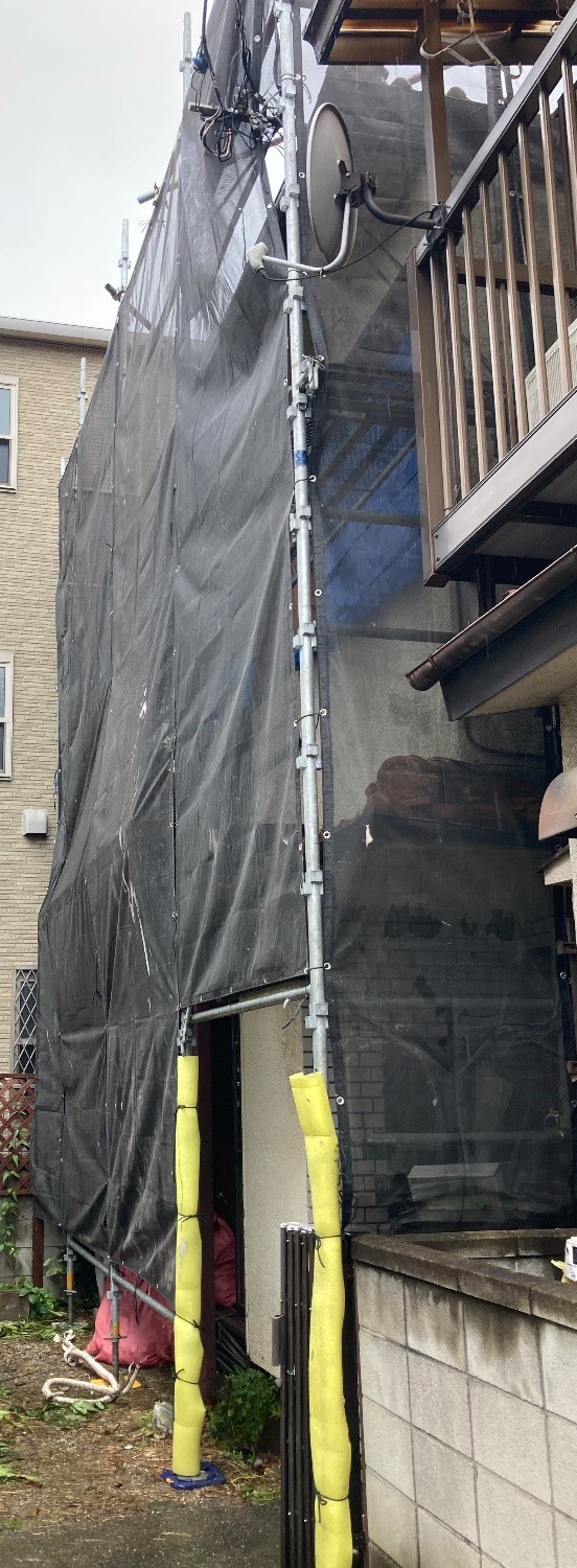 【足場】 練馬区旭町にて仮設工事