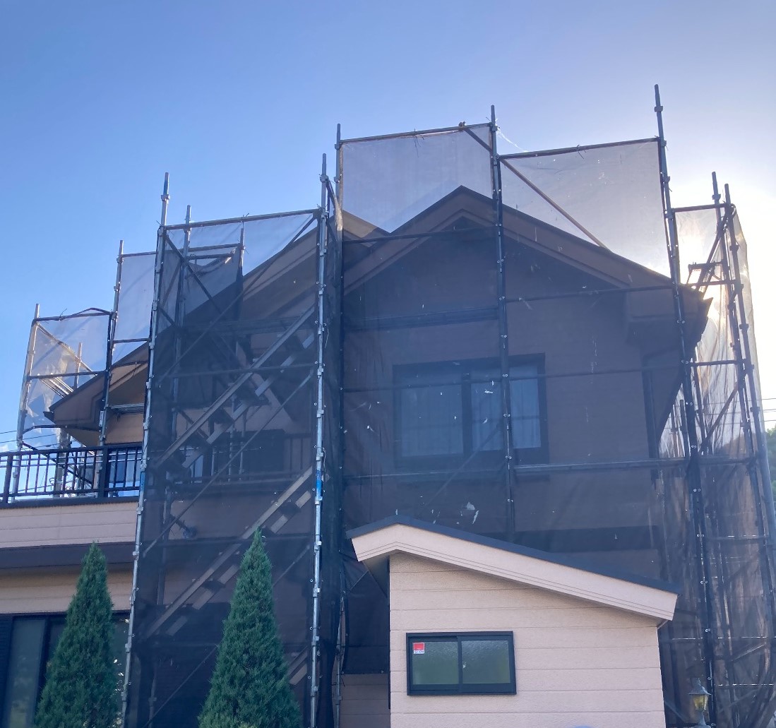 【足場】町田市図師町にて仮設工事