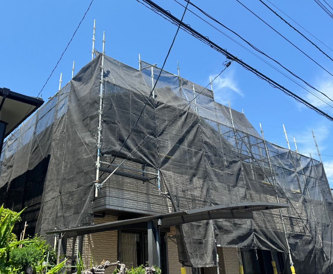 【足場】金沢区東朝比奈にて仮設工事