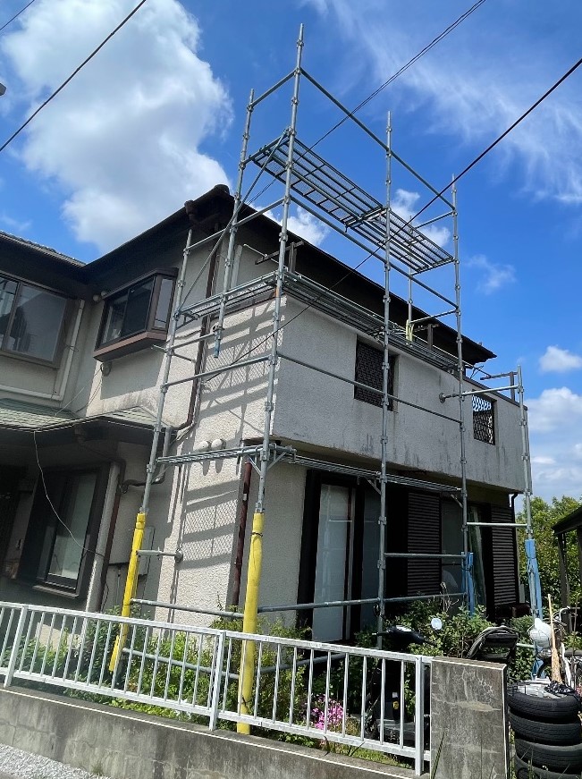 【足場】大和市下鶴間にて仮設工事