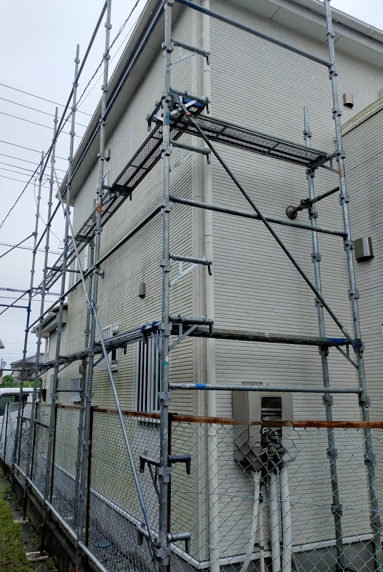 【足場】千葉県館山市館山にて仮設工事