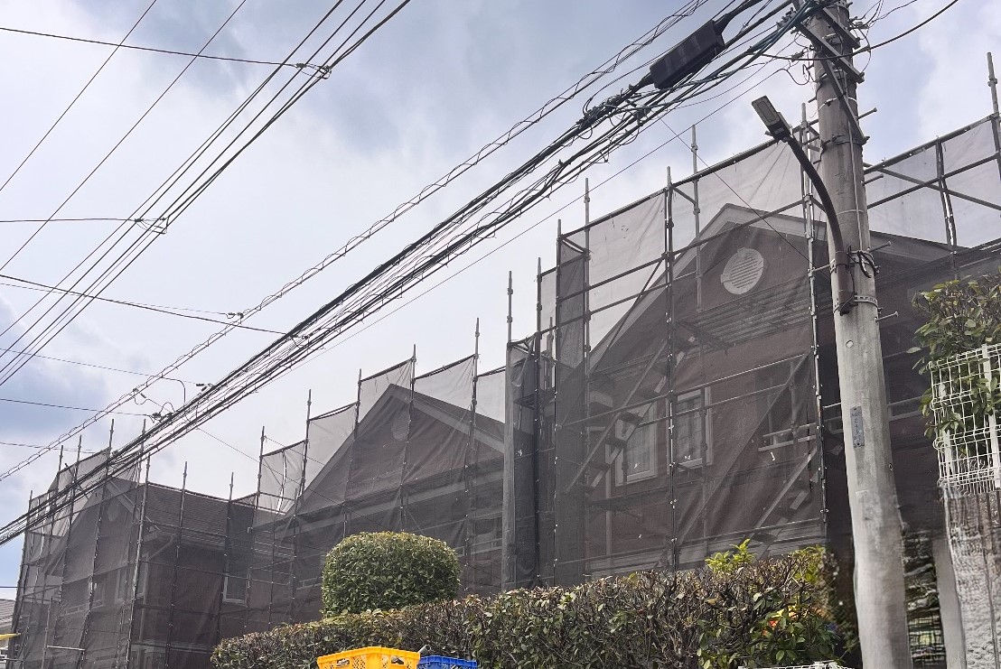 【足場】町田市真光寺にて仮設工事