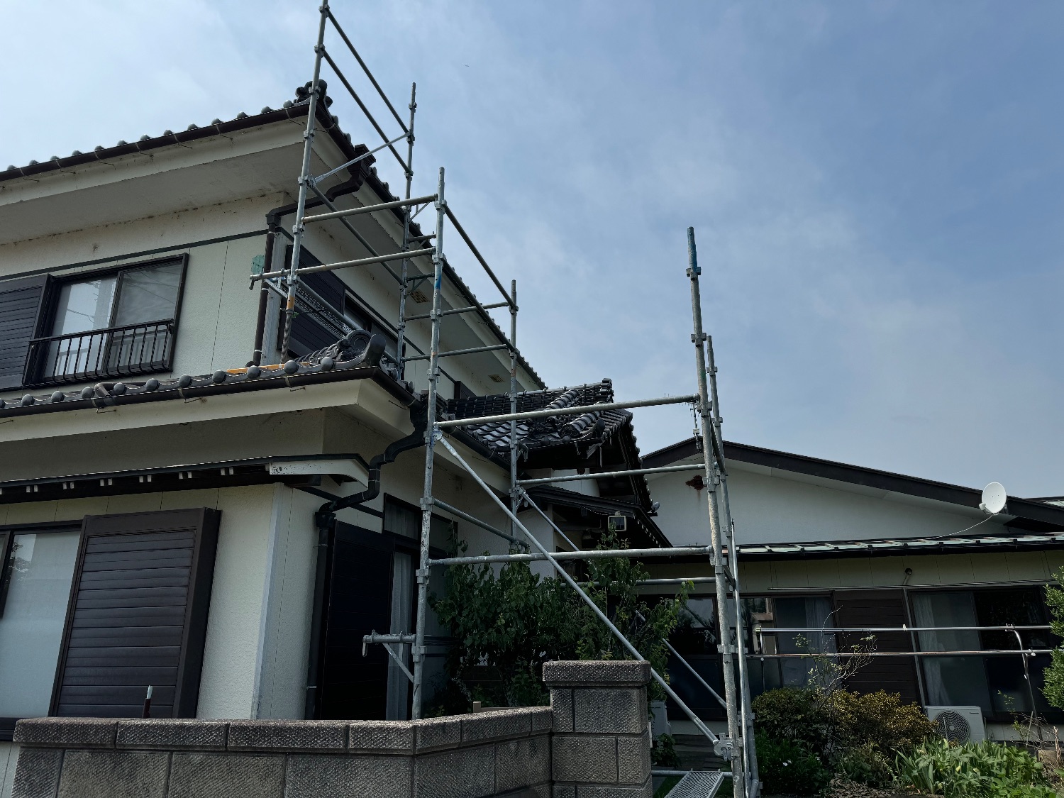 【足場】館山市那古にて仮設工事