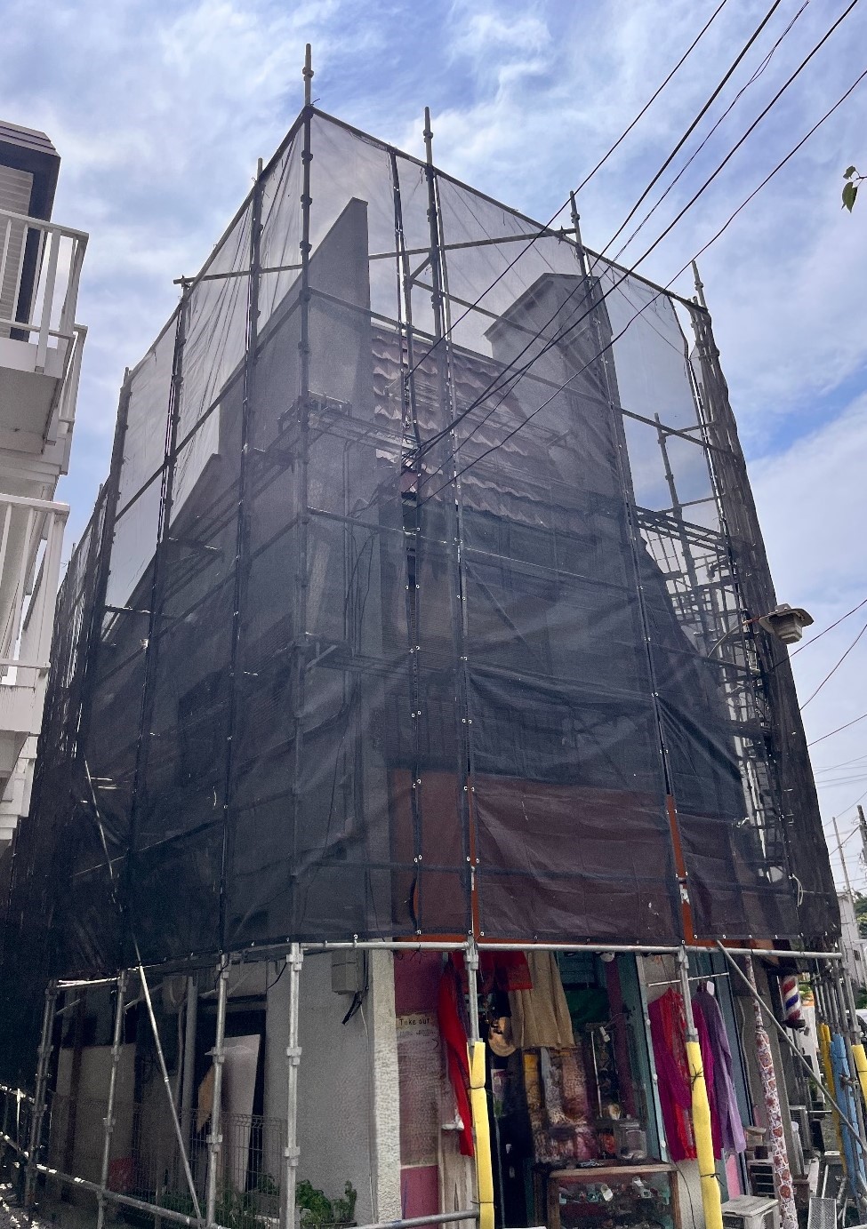 【足場】相模原市南区相武台にて仮設工事