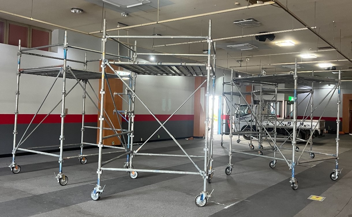 【足場】都筑区川和町にて仮設工事