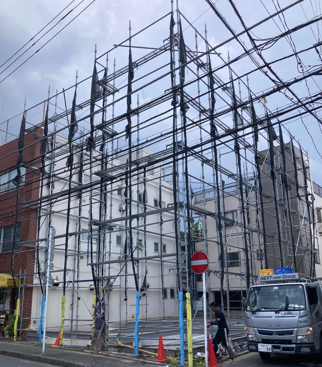 【足場】幸区都町にて仮設工事