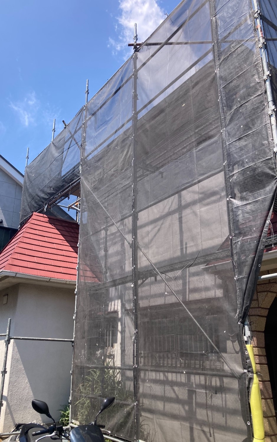 【足場】練馬区下石神井にて仮設工事