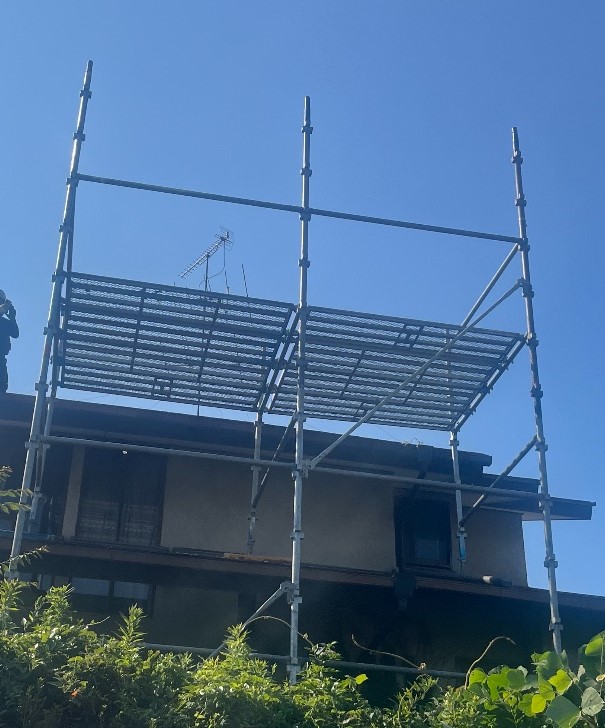 【足場】青葉区奈良町にて仮設工事