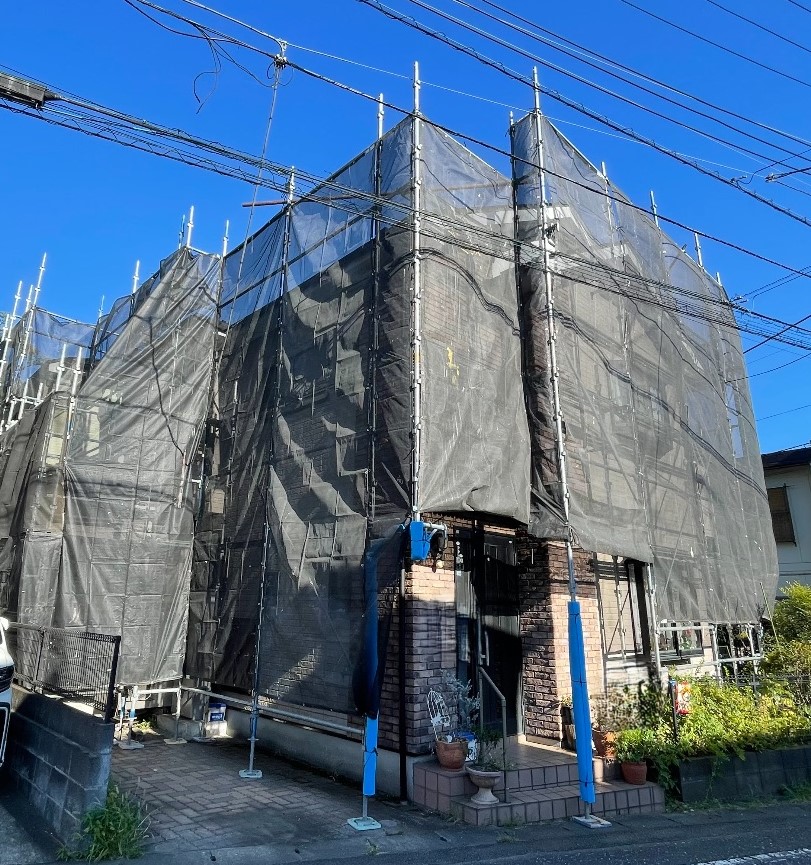 【足場】座間市座間にて仮設工事