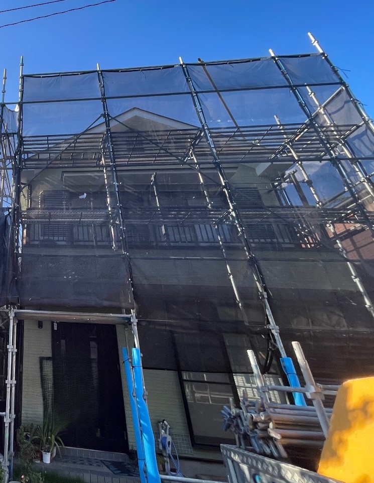 【足場】座間市座間にて仮設工事